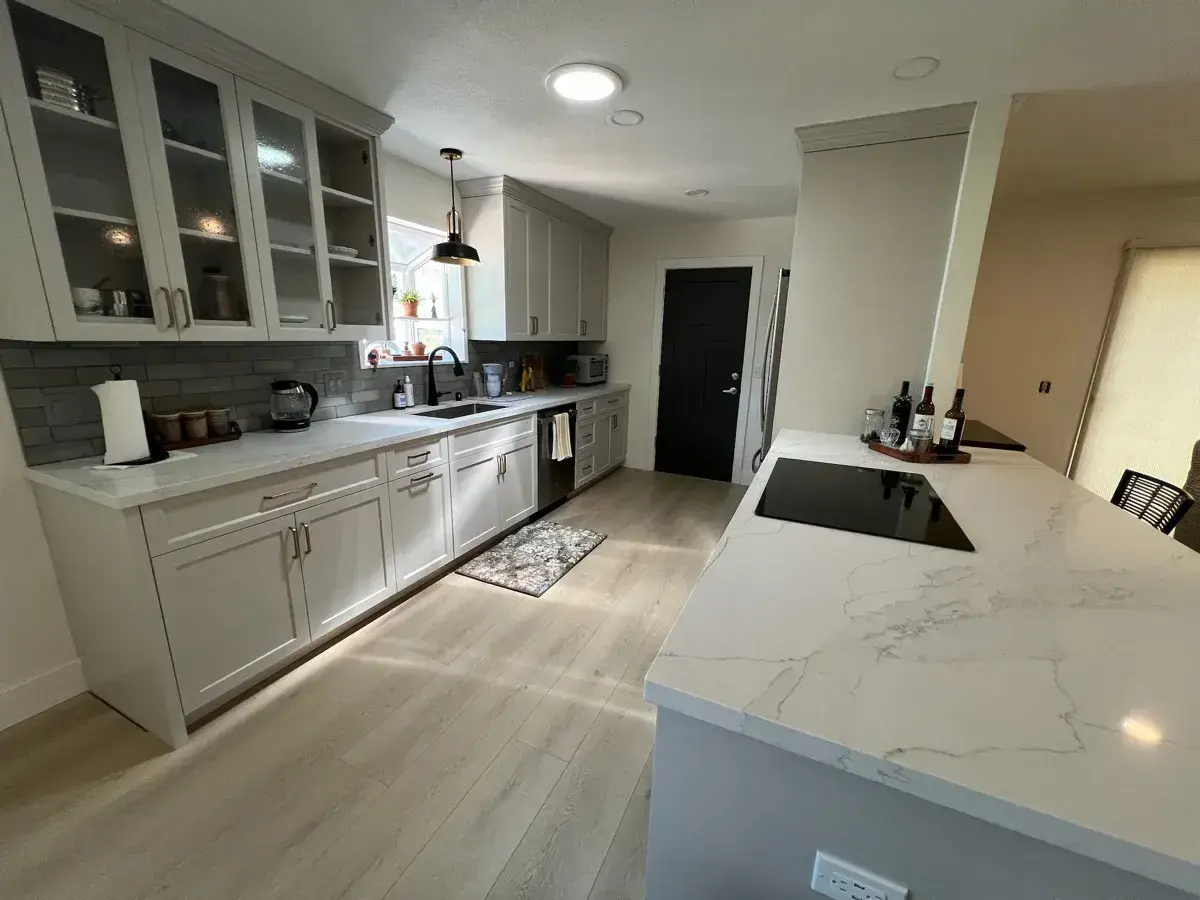 Quartz countertops installed by Barron's